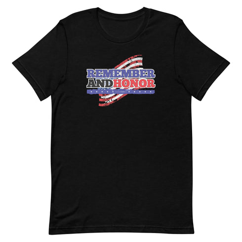 Remember And Honor Memorial Day Short-sleeve unisex t-shirt - Mainstream Freedom